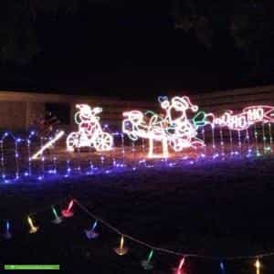 Christmas Light display at 1 Sherwood Avenue, Rosebud