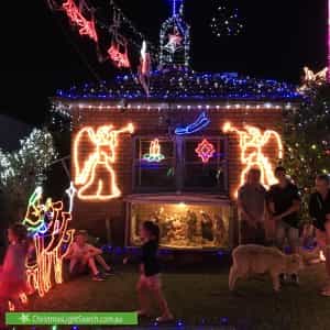 Christmas Light display at  Saxon Street, Belfield