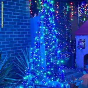 Christmas Light display at 12 Caulfield Drive, Ascot