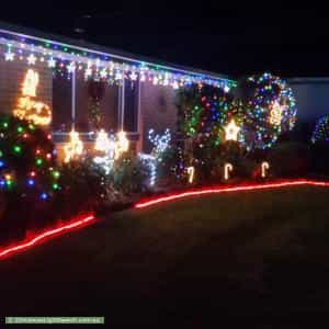 Christmas Light display at 8 Simmons Drive, Seaholme