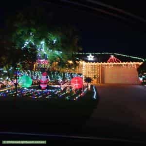 Christmas Light display at 12 Terrye Court, Hillside