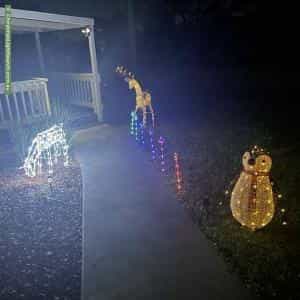 Christmas Light display at 38 King Street, Yarra Glen