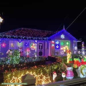 Christmas Light display at 3 Norfolk Avenue, Ringwood