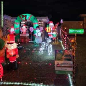 Christmas Light display at 14 Rachel Drive, Crestmead