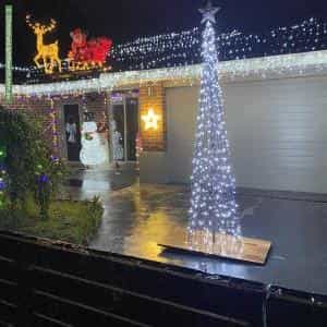 Christmas Light display at 1 Tucker Street, Doreen