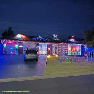 Christmas Light display at 10 Mayfield Place, Rowville