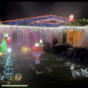 Christmas Light display at 3 Redcliffe Terrace, Doreen