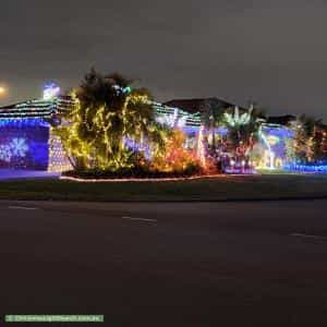 Christmas Light display at 2 Barra Close, Leeming