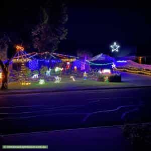 Christmas Light display at 7 Robinson Road, Willaston