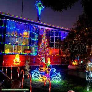 Christmas Light display at  5 Wirraway Crescent, Thomastown