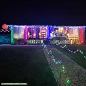 Christmas Light display at 24 Yambina Crescent, Waramanga