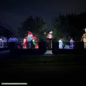 Christmas Light display at 2 Collegian Avenue, Strathmore