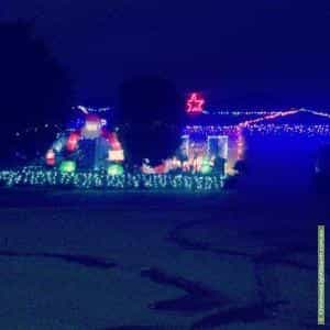 Christmas Light display at 7 Tomas View, Clarkson