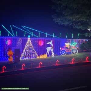 Christmas Light display at  Hudson Lowe Drive, Greenwith