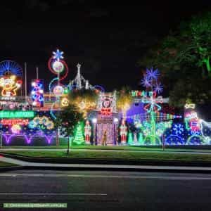 Christmas Light display at 27 Minimine Street, Stafford