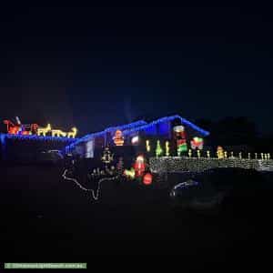 Christmas Light display at  43 Must Circuit, Calwell