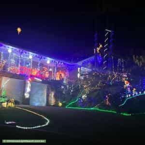 Christmas Light display at  Panaview Crescent, North Rocks