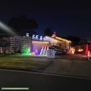 Christmas Light display at 25 Monique Drive, Langwarrin