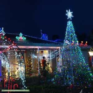 Christmas Light display at 6 Garden Street, Kilsyth