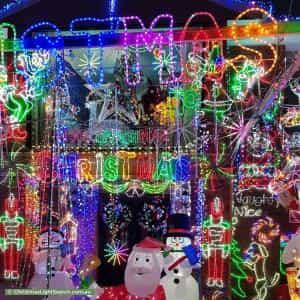 Christmas Light display at 59 Viney Street, Clarinda
