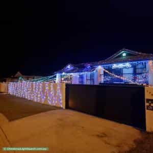 Christmas Light display at 175 Griffith Road, Newport