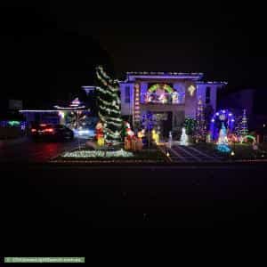 Christmas Light display at 17 Brunner Court, Kellyville