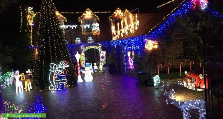 Christmas Light display at 151 Dalgetty Road, Beaumaris