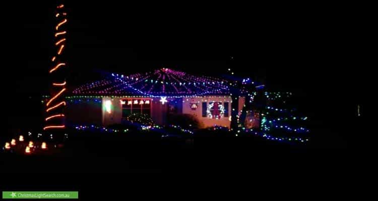Christmas Light display at 65 Barker Avenue, South Plympton