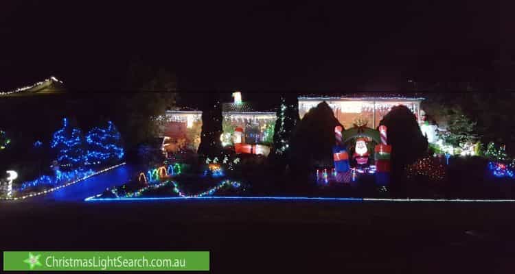 Christmas Light display at Lakeview Drive, Lilydale