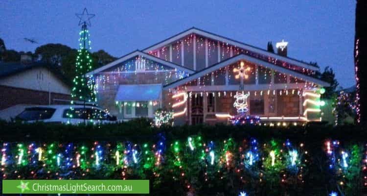 Christmas Light display at 51 West Parkway, Colonel Light Gardens