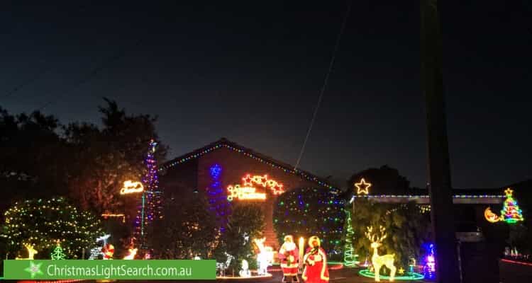 Christmas Light display at 29 Julier Crescent, Hoppers Crossing