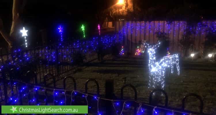 Christmas Light display at 15 Hay Street, Salisbury
