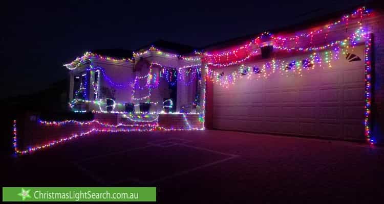 Christmas Light display at 12 Enright Circuit, Beeliar