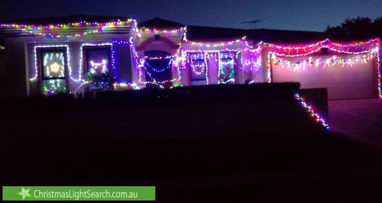 Christmas Light display at 12 Enright Circuit, Beeliar