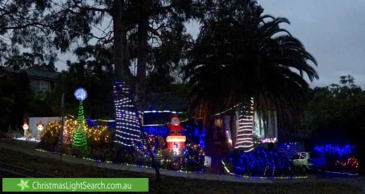 Christmas Light display at 48 Sunhill Road, Mount Waverley