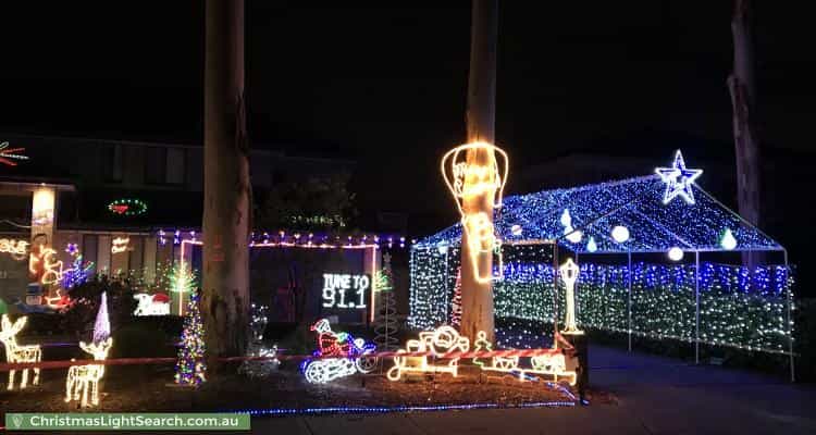 Christmas Light display at 22 Bradfield Road, Lindfield
