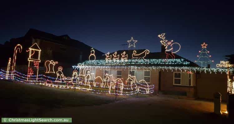 Christmas Light display at 16 Schulze Road, Paradise