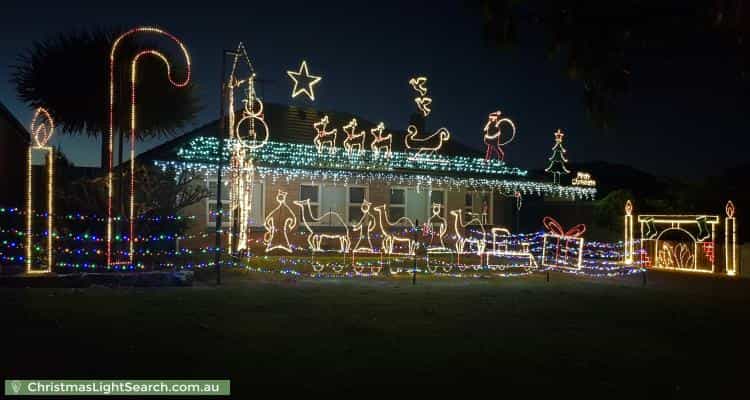 Christmas Light display at 16 Schulze Road, Paradise