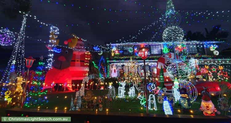 Christmas Light display at 35 Borgnis Street, Davidson