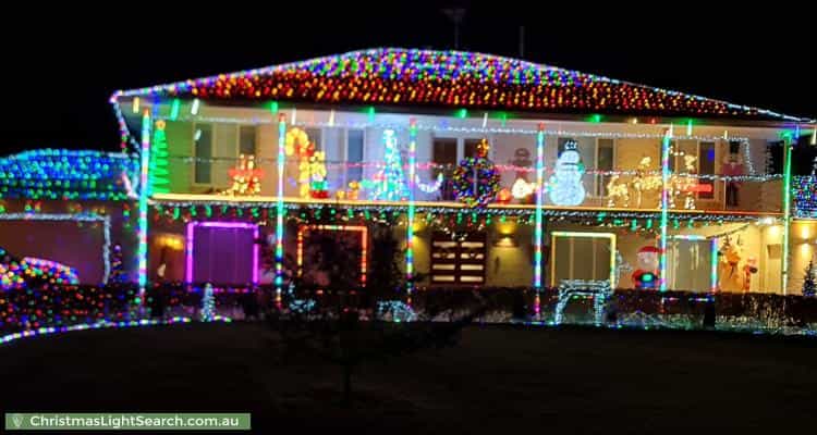Christmas Light display at 5 Goldthorp Court, Frankston South