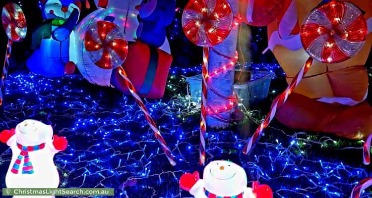 Christmas Light display at 1 Snowdon Street, West Beach