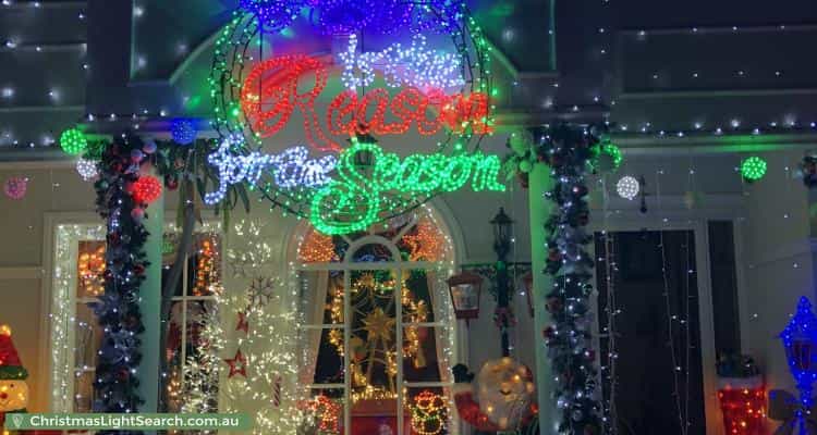 Christmas Light display at 13 Sharp Street, Northcote