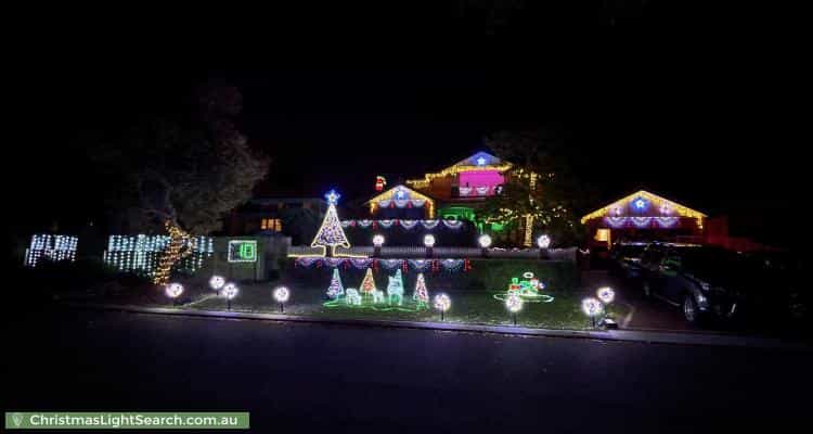 Christmas Light display at 8 Newport Gardens, Hillarys
