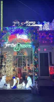 Christmas Light display at 13 Sharp Street, Northcote