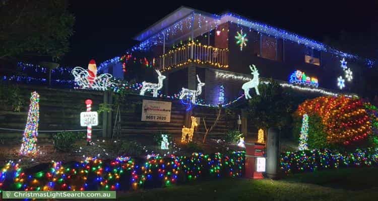 Christmas Light display at 28 Beacon Avenue, Glenhaven