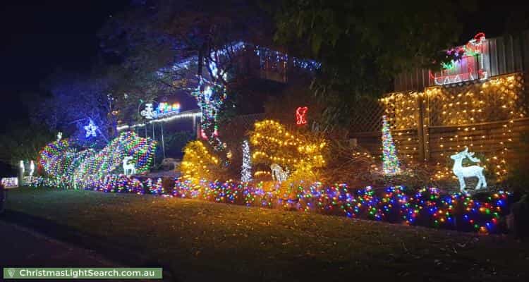 Christmas Light display at 28 Beacon Avenue, Glenhaven