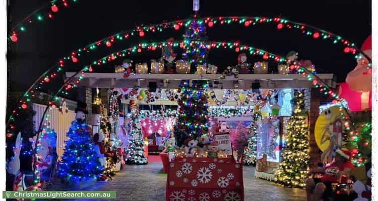 Christmas Light display at 7 Bauer Street, Cannington