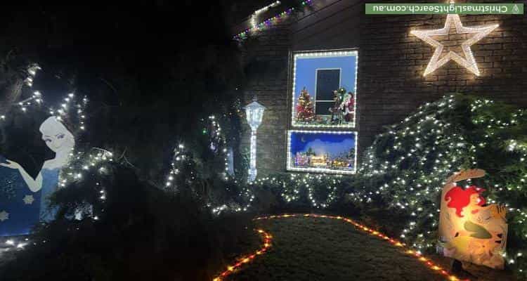 Christmas Light display at 18 Hoysted Avenue, Cranbourne North