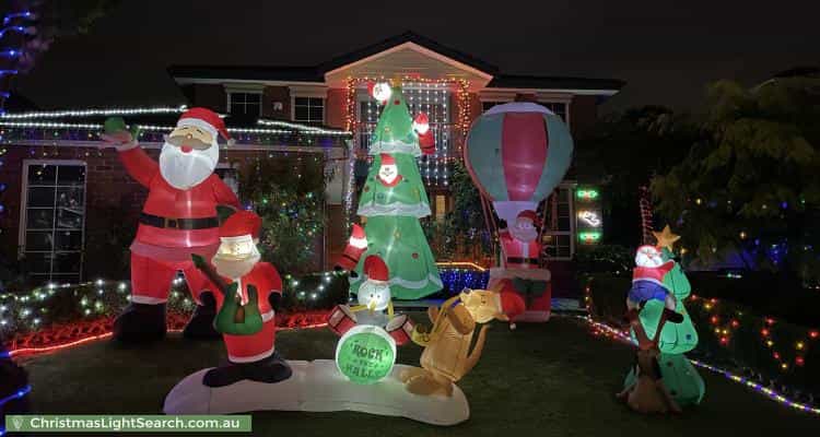 Christmas Light display at 13 Gibbon Avenue, Vermont South