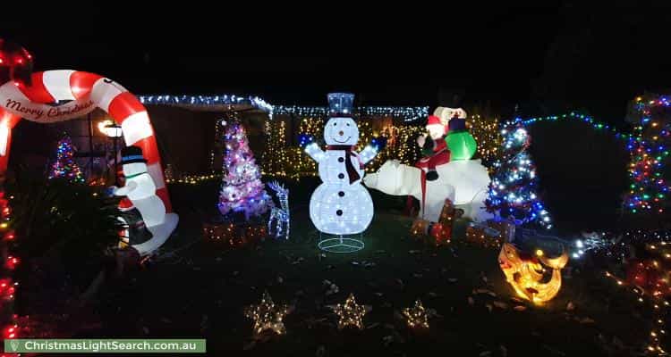 Christmas Light display at Jennifer crescent, Bayswater north